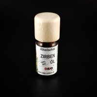 Kleine Glasflasche ätherisches Zirbenöl Bio mit...