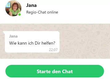 WhatsApp Chat mit dem Regio-Markt Genussladen